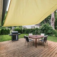 Outdoor Rectangle Sun Shade Sail Garden Patio Sunscreen Awning Canopy UV Block