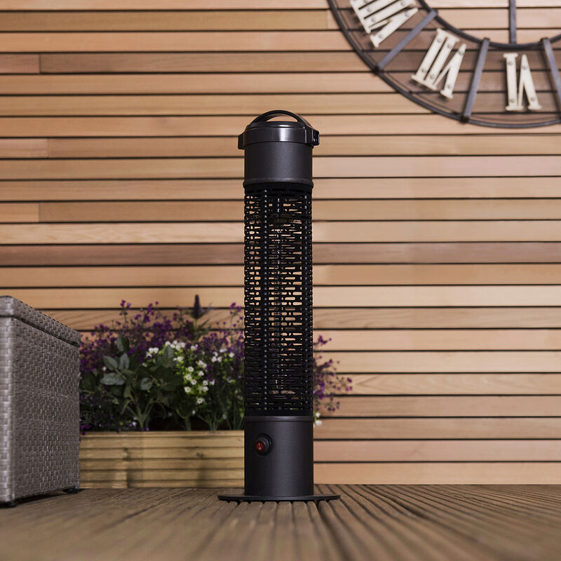 Charles Bentley 1200W Electric Outdoor Tower Heater for Patio or Garden