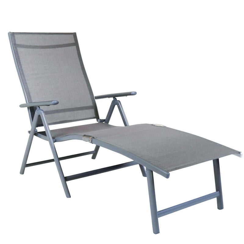 Suntime folding discount aluminium sun lounger