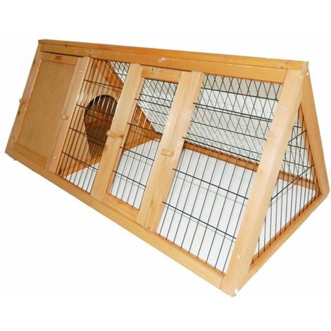 Pawhut 69 Chicken Coop Wooden Chicken House, Rabbit Hutch Pen Outdoor  Backyard Poultry Hen Cage With Run W/ Nesting Box Removable Tray Lockable  Door : Target