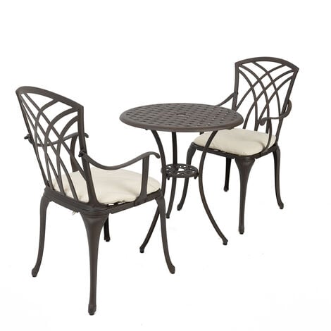 Charles bentley cast aluminium bistro deals set