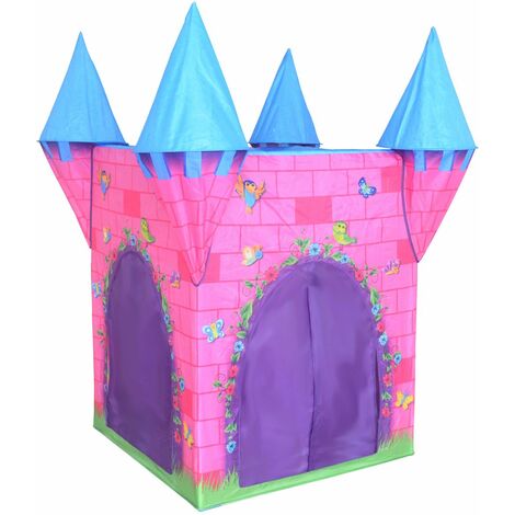 Charles Bentley Children's Fairytale Castle Play Tent Indoor Outdoor Use - Pink