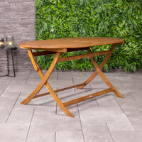 Charles Bentley FSC Wooden Furniture Oval Table - Natural