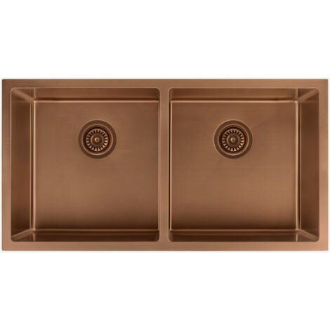 Produktbild von Akicon Ku00fcchenspu00fcle, Kupfer-Finish, Mu00fcllentsorgungs-Flansch-Stopper, Einheitsgru00f6u00dfe Entsorgungsrand, Passend Fu00fcr 8,9 Cm Standard-Spu00fclbecken-Ablaufloch