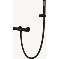 Wand-Thermostat-Brausemischer Schwarz - Corbeau