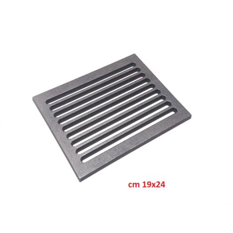Griglia in ghisa per camini e stufe disponibile in diverse misure scegli la misura : 24x19x1 L
