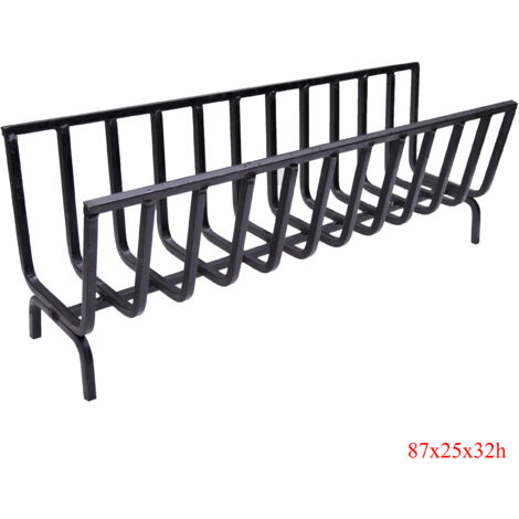 Bucialegna portalegna braciere in ferro per camino e barbecue scegli la misura : 87x25x32h cm