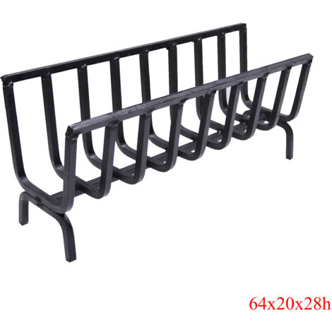 Bucialegna portalegna braciere in ferro per camino e barbecue scegli la misura : 64x20x28h cm