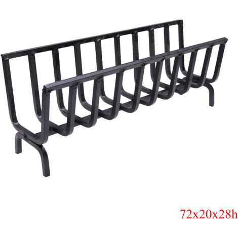 Bucialegna portalegna braciere in ferro per camino e barbecue scegli la misura : 72x20x28h cm