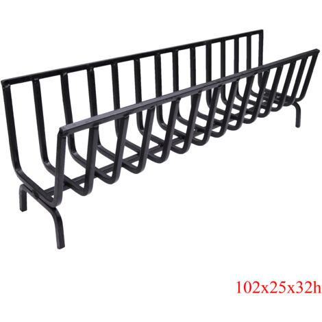 Bucialegna portalegna braciere in ferro per camino e barbecue scegli la misura : 102x25x32h cm