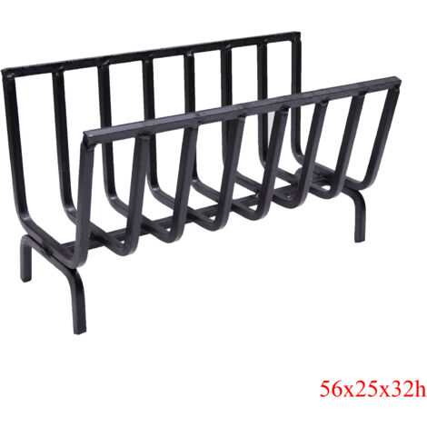 Bucialegna portalegna braciere in ferro per camino e barbecue scegli la misura : 56x25x32h cm