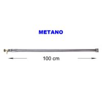 Bruciatore a gas Gpl Metano per barbecue pietra ollare piastra ghisa scegli la misura e il rubinetto : dritto 100 cm metano