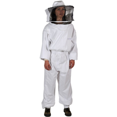 Combinaison blanche avec chapeau et voile - Plusieurs modèles disponibles - M