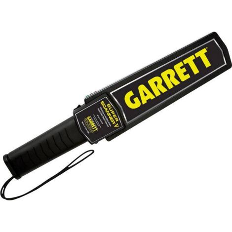 Détecteur de métaux portable haute sensibilité – Alimentation 1 pile 9V incluse – Autonomie jusqu'à 100 h – Alarme acoustique et par vibration – Garrett