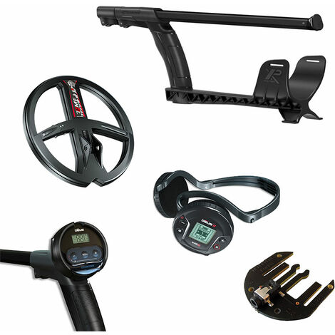 Détecteur de métaux multifréquence 28 cm – Autonomie batterie – Discrimination 4 niveaux – Écran de contrôle – Casque audio WS6 inclus – XP - 28FMF