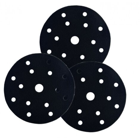 Lot De 2 Protections Pour Plateau Ponçage 150 Mm - 49 Trous, Compatible Disques Auto-agrippants