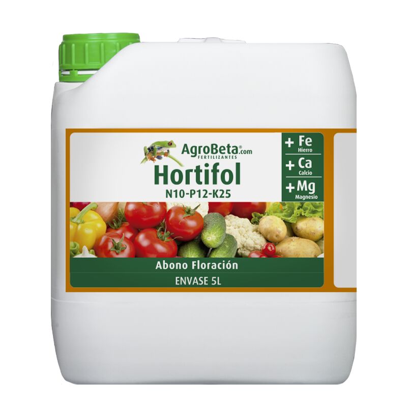 ABONO FLORACION HORTIFOL 5L 10-12-25 APLICACION FOLIAR