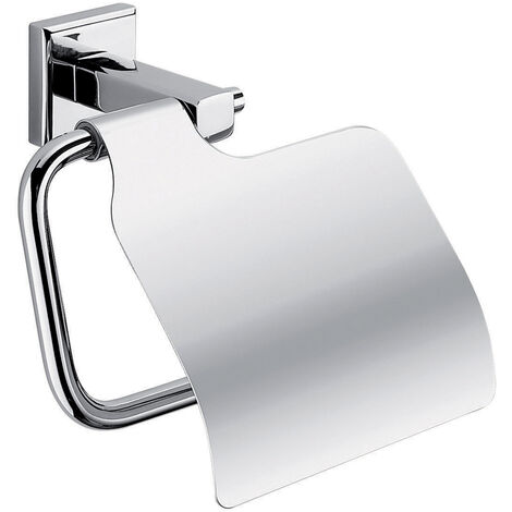 Portarotolo coperto da muro in acciaio inox AISI 304 e Cromall 6925 Gedy serie COLORADO Cromato (1/2)