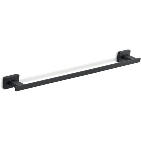 Portasalviette cm 45 da muro in acciaio inox e Cromall 4421-45 Gedy serie ATENA Nero Opaco (1/3)