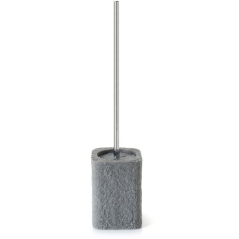 Scopino WC d'appoggio con ciuffo in setole Acciaio inox Gedy mod