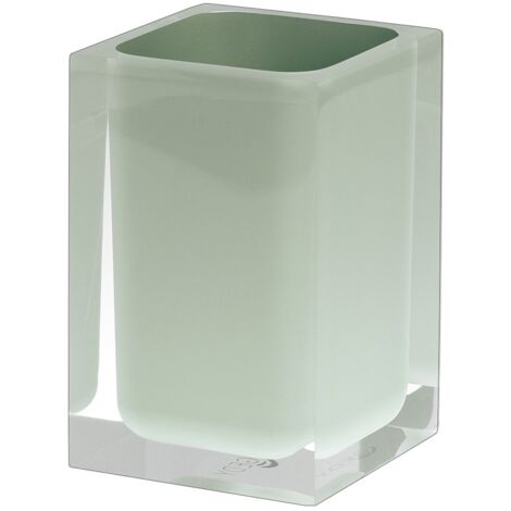 Portaspazzolini d'appoggio in resina RA98 Gedy serie RAINBOW Verde Menta