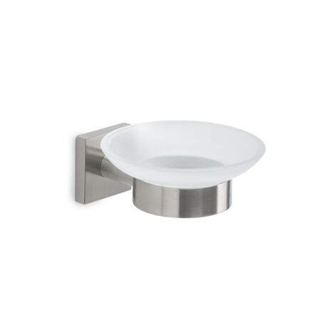 Portasapone da muro in acciaio inox AISI 304 e Cromall FJ11 Gedy serie FUJI Satinato (1/2)