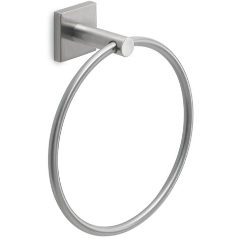 Portasalviette ad anello da muro in acciaio inox AISI 304 e Cromall FJ70 Gedy serie FUJI Satinato (1/2)