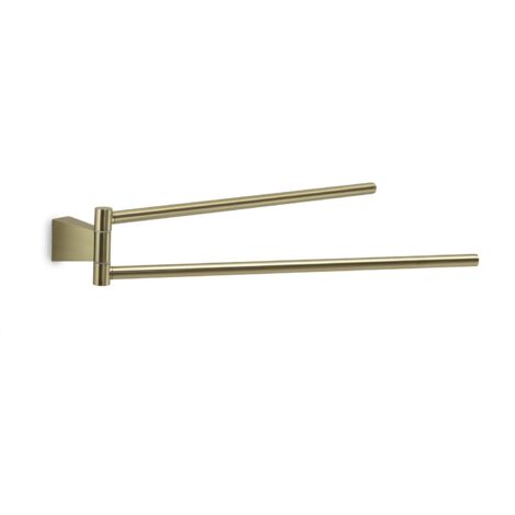 Portasalviette a snodo da muro in acciaio inox e Cromall TN23 Gedy serie TONALE Oro Matt