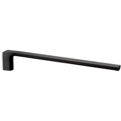 Portasalviette fisso a 1 braccio da muro in ottone e Cromall PI22 Gedy serie PIRENEI Nero Opaco