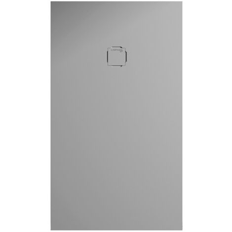 Piatto doccia rettangolare 80X180 cm effetto liscio marmoresina HARMONY Cemento