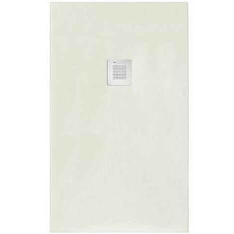 Piatto doccia rettangolare 80x220 cm effetto pietra marmoresina STONE grigio cemento FRANCIA