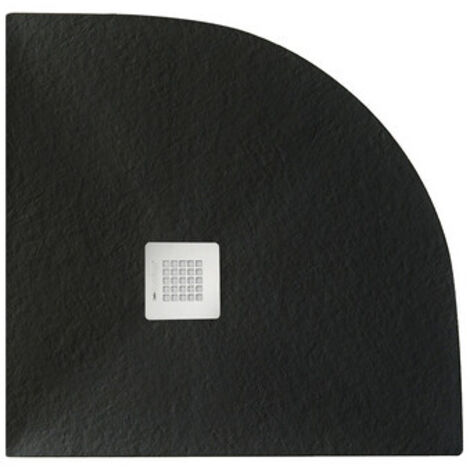 Piatto doccia emotion serie serenity angolare nero 80x80