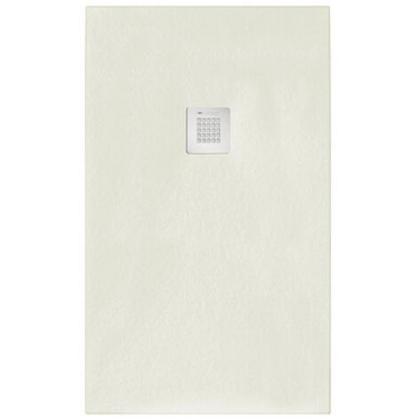 Piatto doccia rettangolare 90x170 cm effetto pietra marmoresina STONE grigio cemento FRANCIA