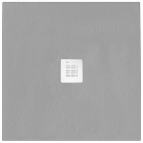 Piatto doccia quadrato 90x90 cm effetto pietra marmoresina STONE bianco FRANCIA