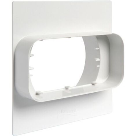 PLACCA PER PASSAGGIO A MURO DA TUBO TONDO A RETTANGOLARE mm 120x60 FIRST