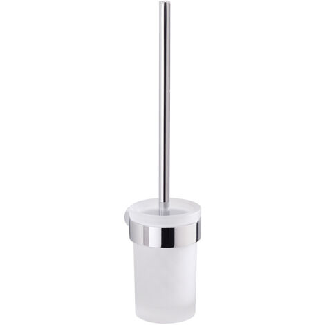 Scopino WC con ciuffo in setole da muro in ottone e Cromall PI33-03 Gedy serie PIRENEI Cromato (1/8)