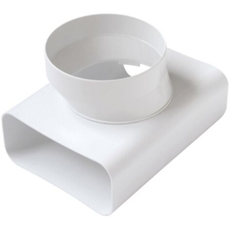 Raccordo a T VT per passaggio da tubo rettangolare a tondo FIRST per tubo cappa D125/150x70 mm (1/2)