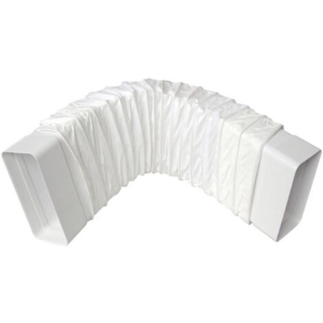 Giunto flessibile per tubo cappa max estensione 50 cm FIRST Bianco (1/2)