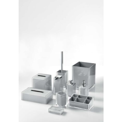 Portasapone d'appoggio in resina RA11 Gedy serie RAINBOW Bianco (1/5)