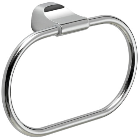 Portasalviette ad anello da muro in acciaio inox e Cromall ST70 Gedy serie STELVIO Cromato (1/4)