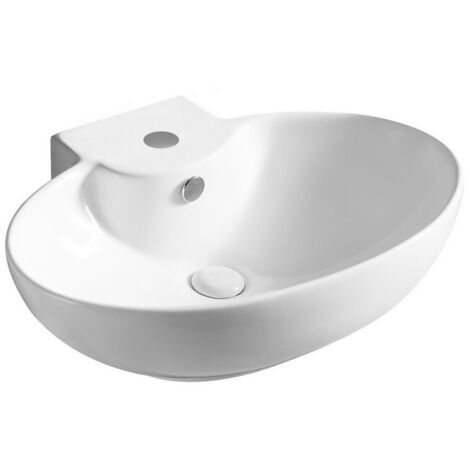 Lavabo appoggio 60.5x45.5 cm LA39 Bianco