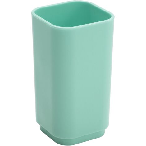Portaspazzolini d'appoggio in plastica riciclata 6398 Gedy serie SEVENTY Acquamarina