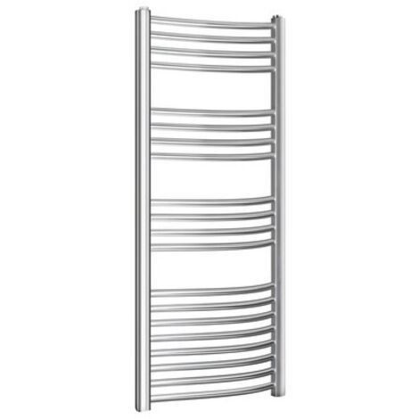 Scaldasalviette radiatore termoarredo 180x60 cm (int.55) cromato da bagno a tubi tondi curvo TRENTO (1/2)