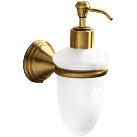 Nameeks 7581-44 - Dispenser per sapone in vetro satinato, colore: Bronzo (1/5)