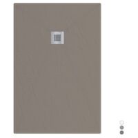Piatto doccia in marmoresina rettangolare 90x120 cm TORTORA finitura pietra estasi LONDRA