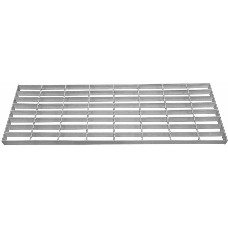 Grille Caillebotis Acier Galvanisé 500mm x 500 mm - Min 260gr/m² Maille 32 x 100mm Grillage Revêtement Sol Passerelle Passage Voiture - Capacité 250KG - Résistant à la Corrosion EN ISO 1461