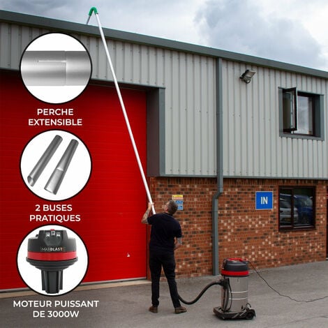 Système D'Entretien Gouttière Aspirateur 90 L 2 En 1 3000 W 82 DB