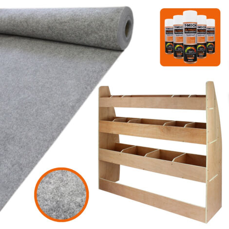 Doublure Intérieure Gris Clair 2m x 5,5m Feutre Pour Véhicule