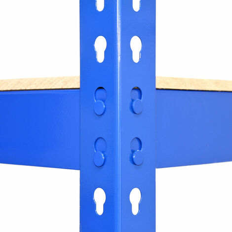 5 Étagères Bleu à 5 Niveaux 90 x 50 x 182.5cm - Acier Robuste