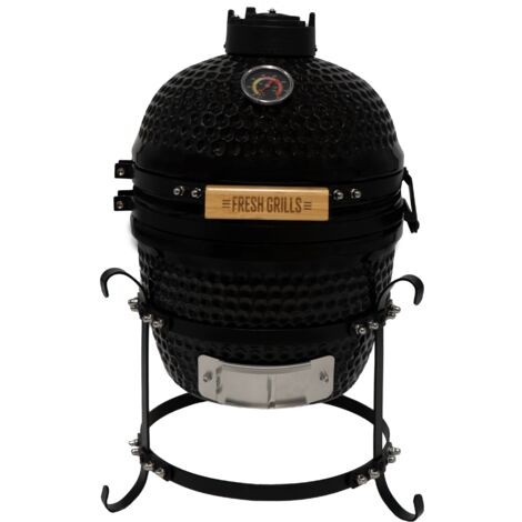 Barbecue Kamado En Céramique Klarstein Princesize - 11 Pouces - Fumeur Et Grill Au Charbon De Bois